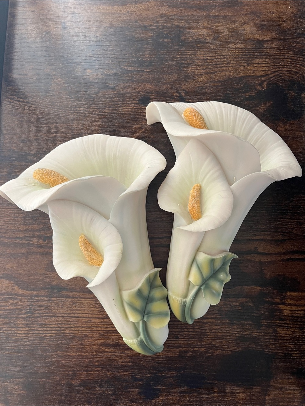 VINTAGE Ibis & Orchid: Calla Lily Wall Pocket Vase / Planters
